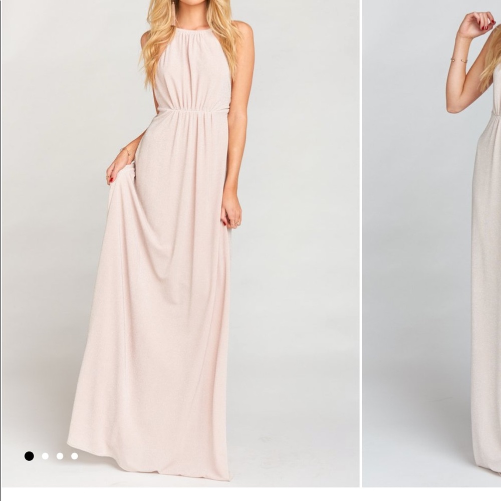 Amanda Maxi Dress ~ Dancing Queen Shine Blush